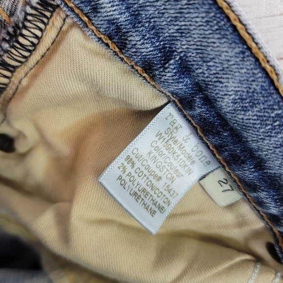 RAG & BONE DRE RAW HEM ANKLE JEANS in KINGSTON, SZ 27 - Picture 6 of 9